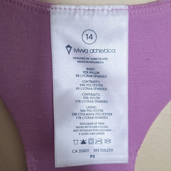 Ivivva | Girls Pink Racerback Tank Top with Colorful Geometric Design Size 14 - Picture 3 of 5